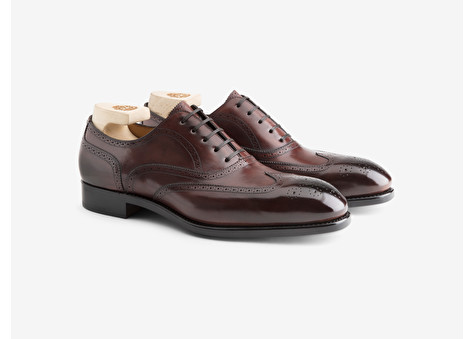 Oxford in Antiqued leather Black - Art. 06 | Paolo Scafora