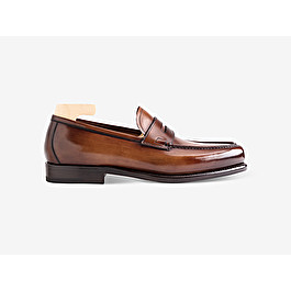 Loafer in Antiqued Montella Leather - Art. 799 | Paolo Scafora