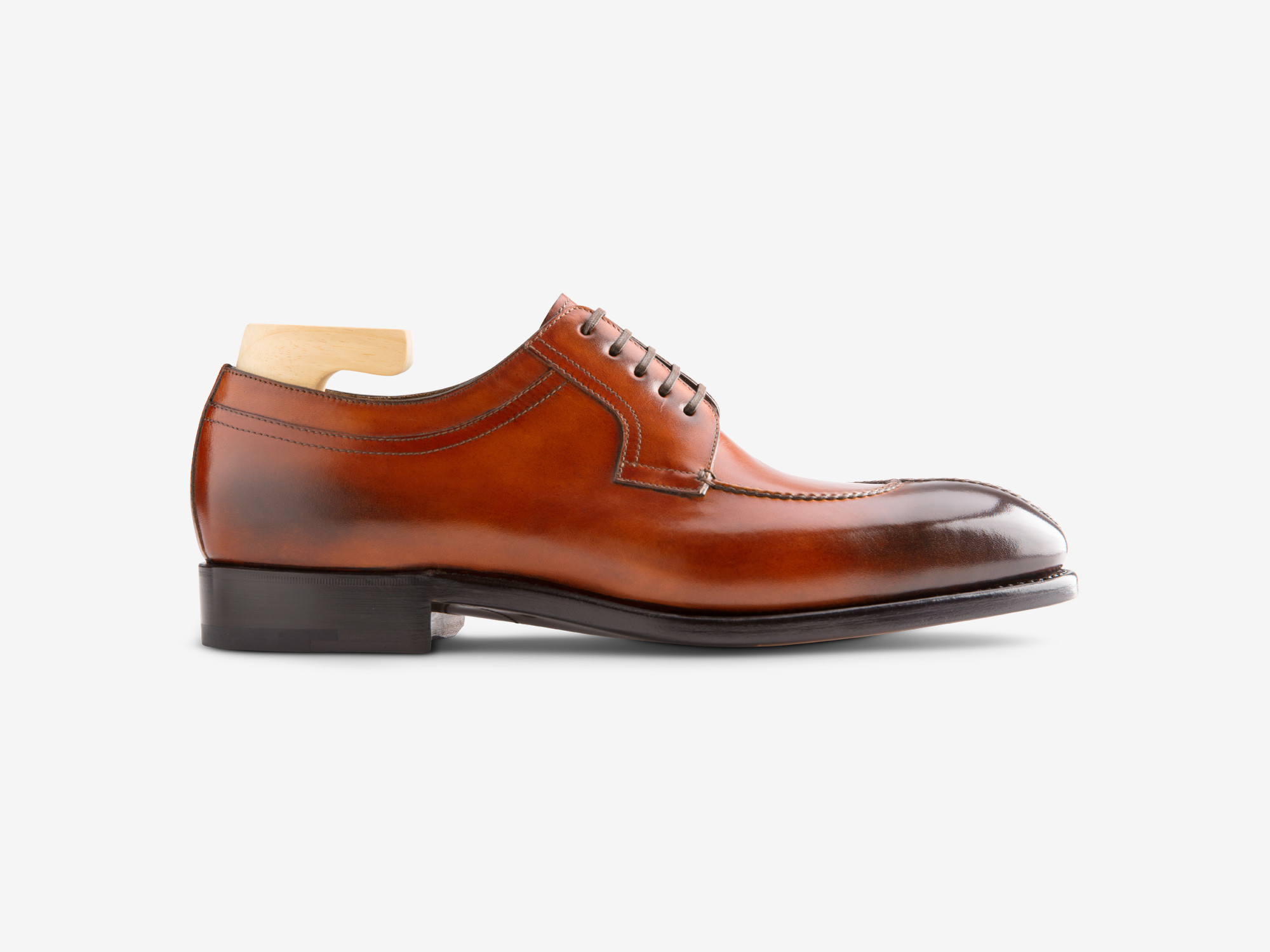 ﻿Paolo Sartori Art. 583 Derby in pelle Anticata Cognac