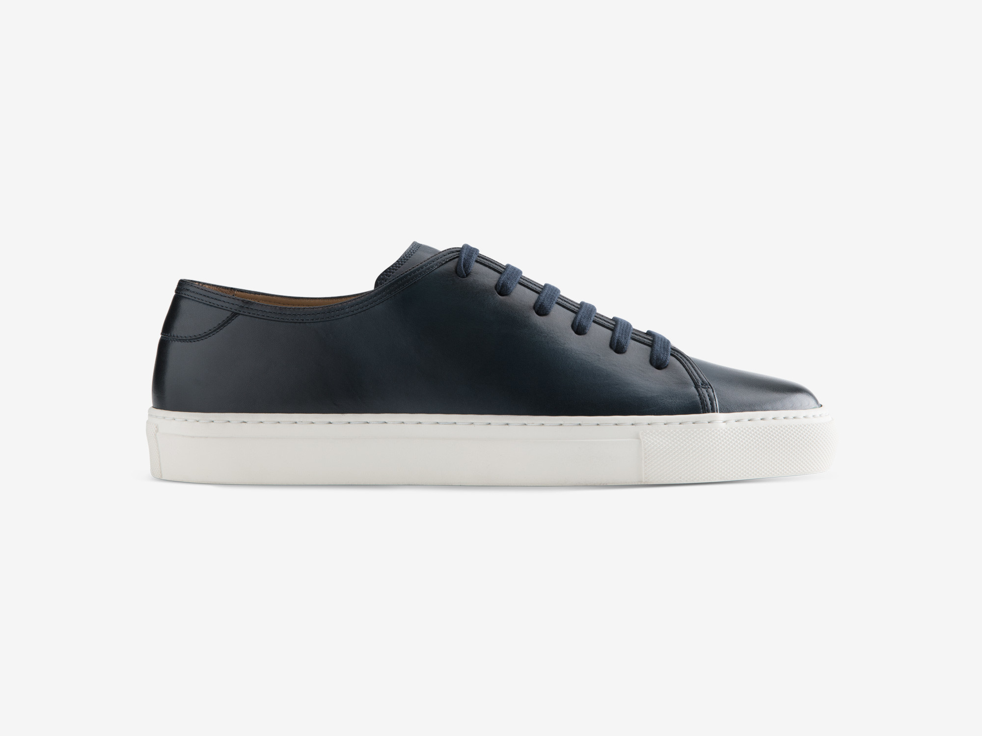 Paolo Sartori Art.Tenny1 Sneakers In Pelle Anticata Oceano