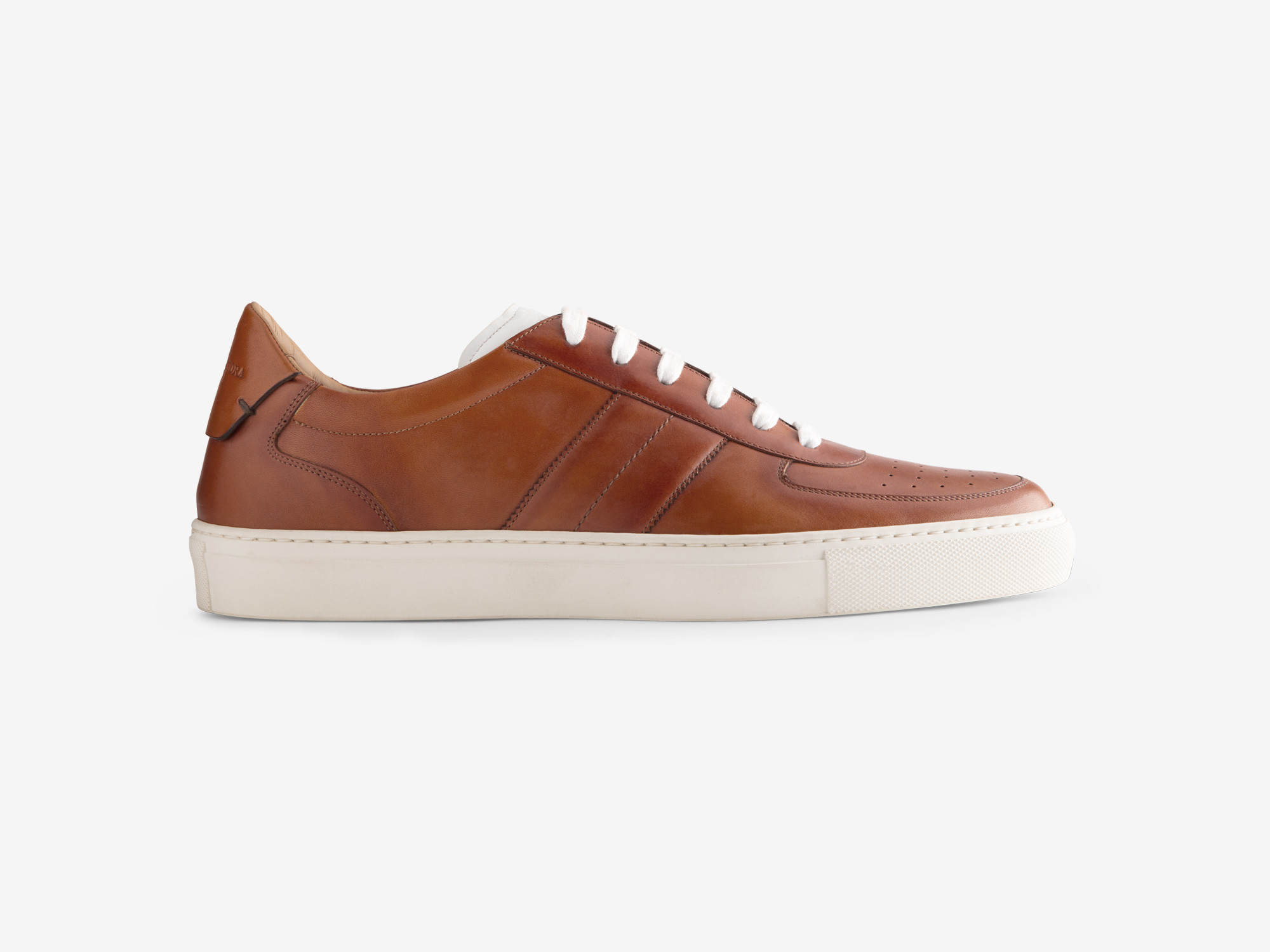 Paolo Sartori Art.Tenny2 Sneakers In Pelle Anticata Cognac